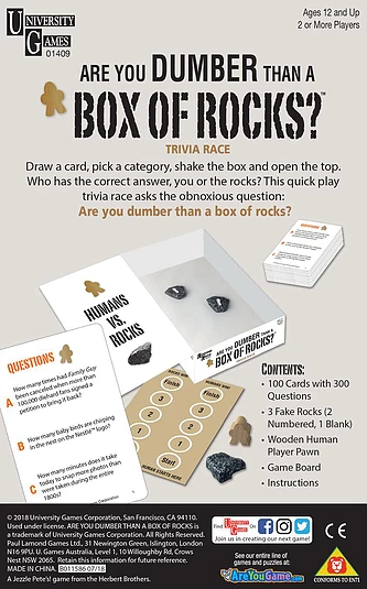 Are You Dumber Than a Box of Rocks?​