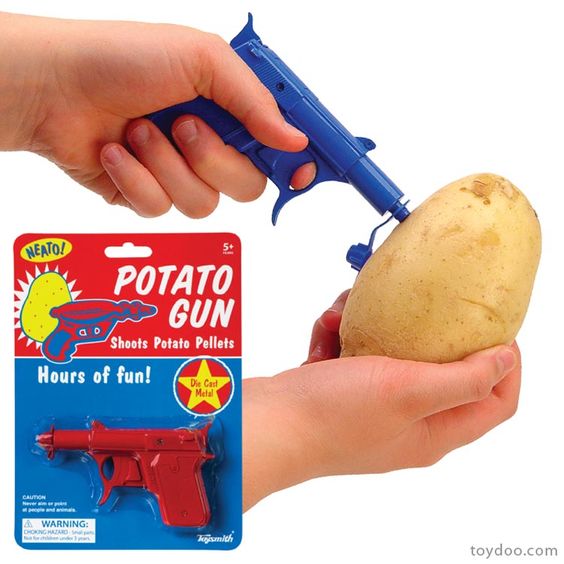 Potato Gun (Die Cast Metal) Raff and Friends