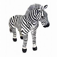 Lifelike Plush Zebra