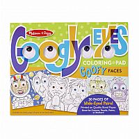 Googly Eyes Coloring Pad - Goofy Faces