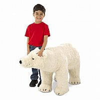 Lifelike Plush Polar Bear