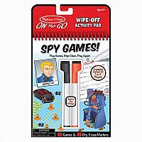Wipe-Off Activity Pad: Spy Games