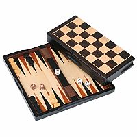 Dark Wood 11" 3 in 1 Game Set