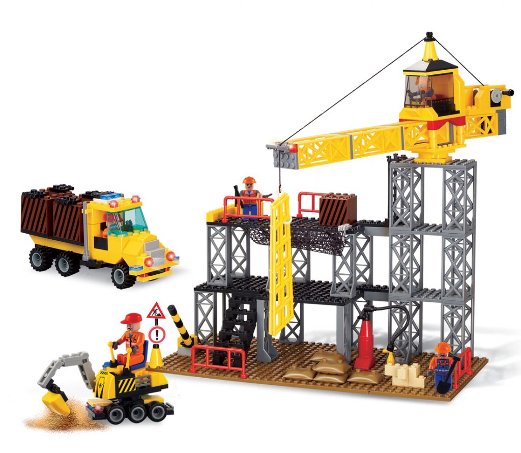 construction site toy set