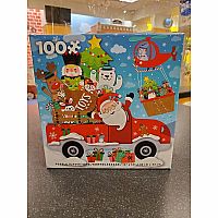 Santa in a Truck 100pc