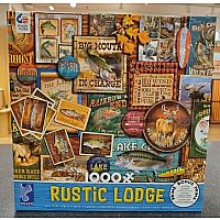 Rustic Lodge: Fishing Signs 1000pc
