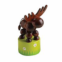 Dancing Moose & Bear Wooden Press-Up 