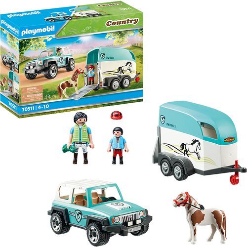 Playmobil Car with Pony Trailer 70511 • Prices »