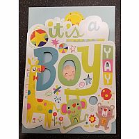 It's a Boy Die-Cut Card