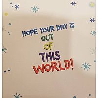 Constellation Cake Foil Birthday Card