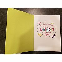 Birthday Party Foil Birthday Card