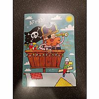 Pirate Treasure Tri-Fold Birthday Card
