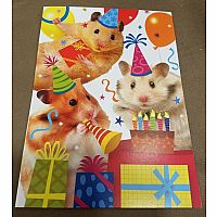 Hamster Party Birthday Card