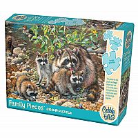 Raccoon Family (Family Puzzle) 350pc