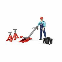 Bworld Man with Repair Shop Accessories