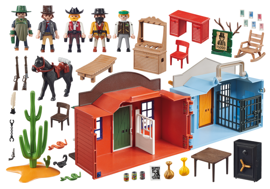 Playmobil take along western city sales