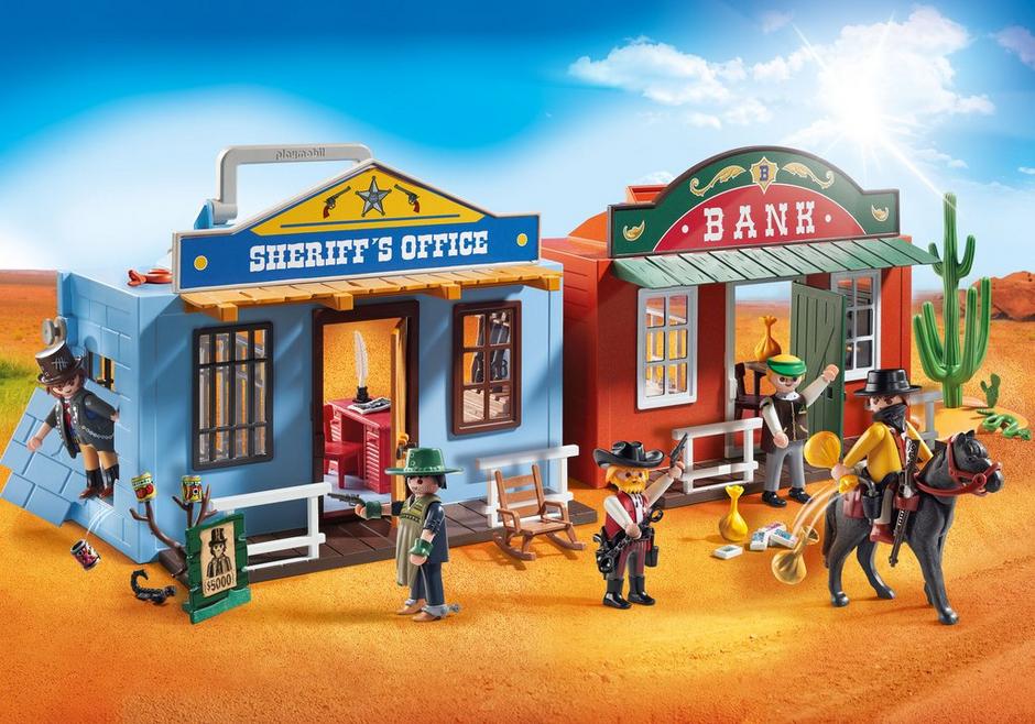 PLAYMOBIL, WESTERN, CUSTOM, Casas Oeste, Oficina de telegrafos pueblo