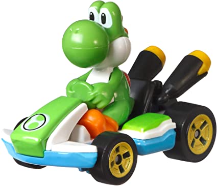 Mario Kart Hot Wheels 1:64 Diecast Car Blue Yoshi