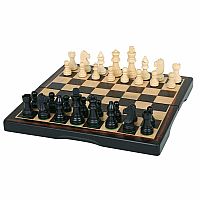 Chess Set 15" - Dark Wood