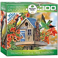 Trumpet Vines & Tree Sparrows 300pc