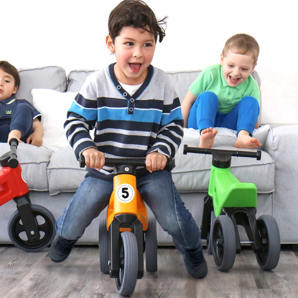 Free Wheelin’ Rider Sport Convertible Balance Bike, Bright Orange Raff and Friends