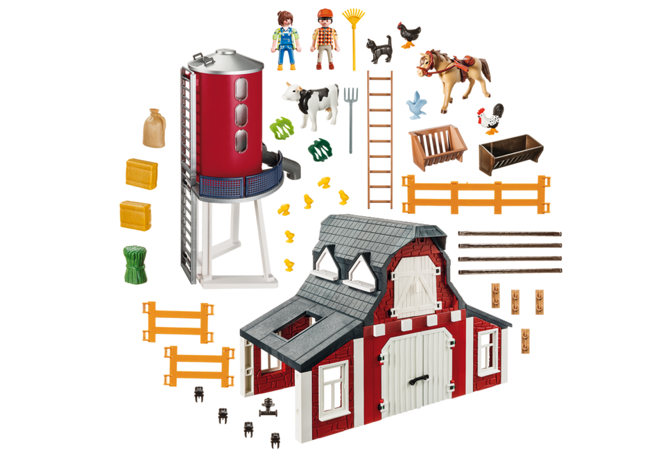 Playmobil Farm With Silo Playmobil Barn With Silo Instructions