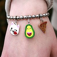 Avocado Glitter Charm