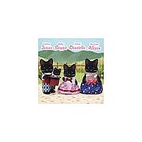 Calico Critter Midnight Cat Family