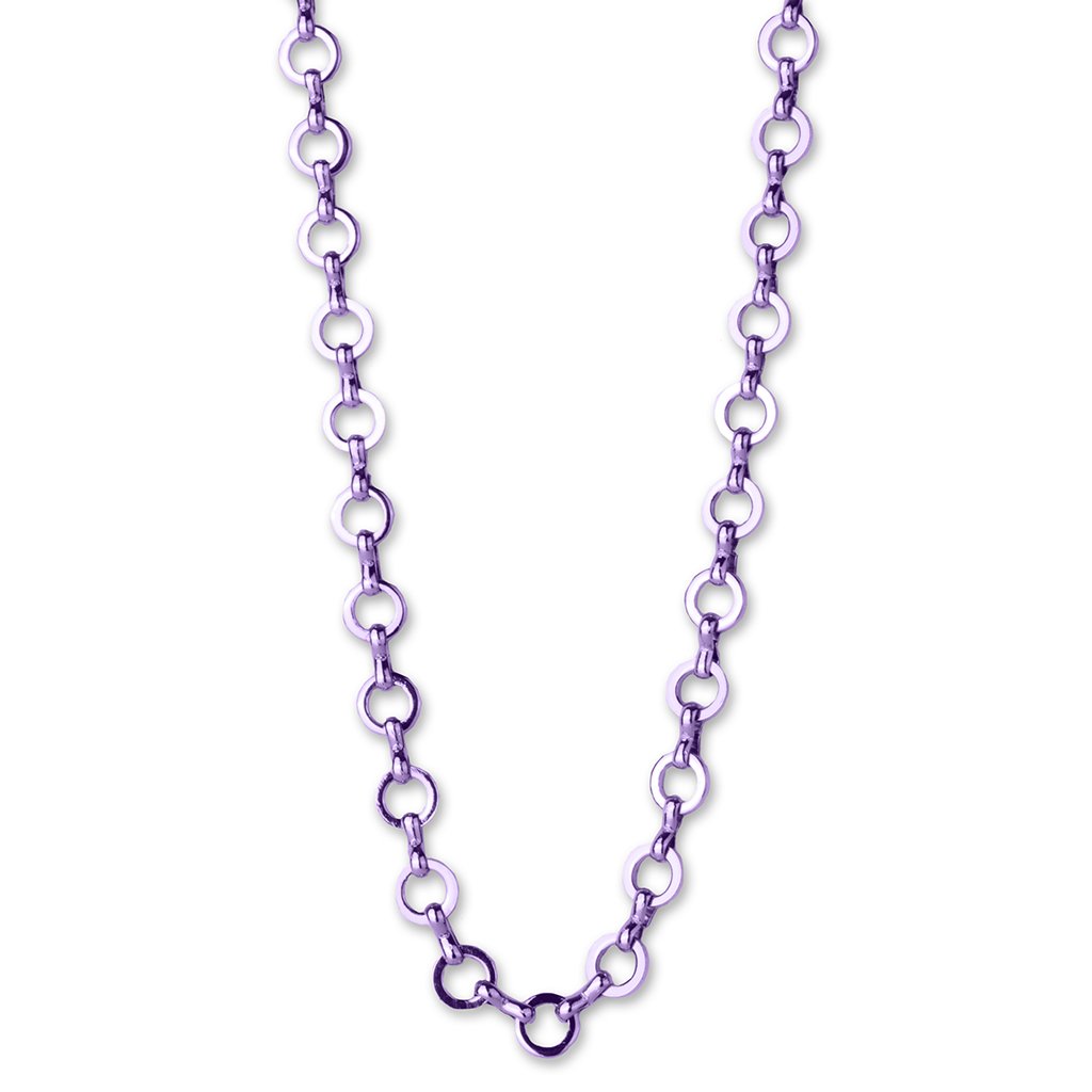 Purple chain necklace outlet