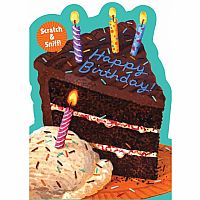Chocolate Cake Scratch & Sniff Birthday Card