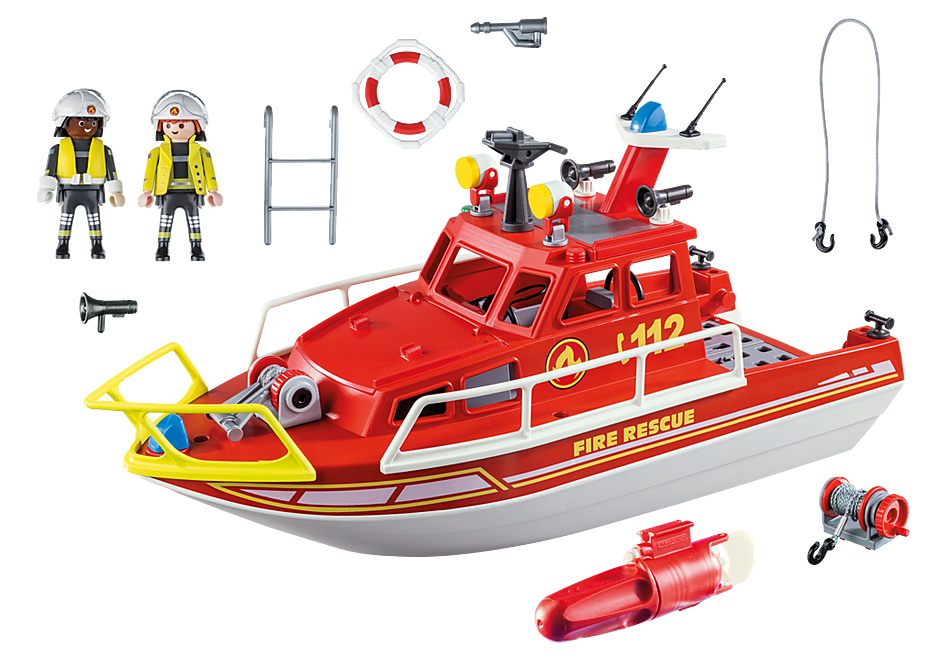 Barco bomberos playmobil 2025