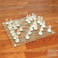 Grand Master Glass Chess Set