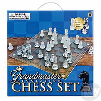 Grand Master Glass Chess Set