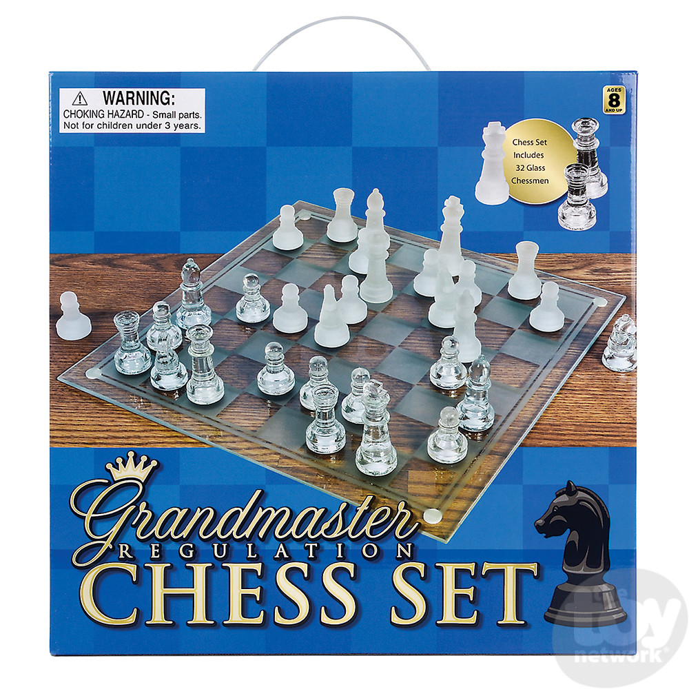 The Grandmaster Chess Set and Board Combination - Blue Gilded