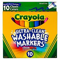 Ultra-Clean Markers Broad Line Washable 10ct Classic