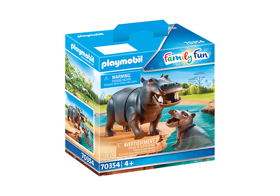 70354 Hippo with Calf - Raff and Friends