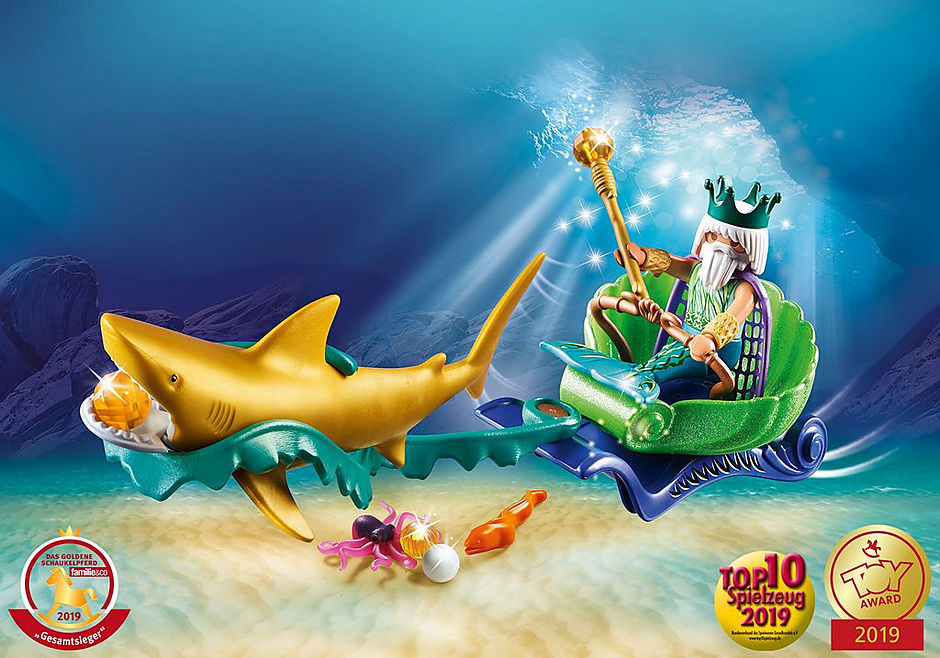 70097 King of the Sea with Shark Carriage Raff and Friends