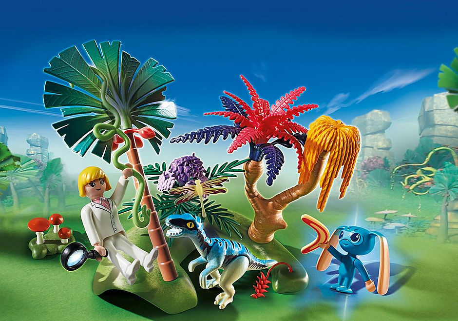 6687 Lost Island with Alien and Raptor