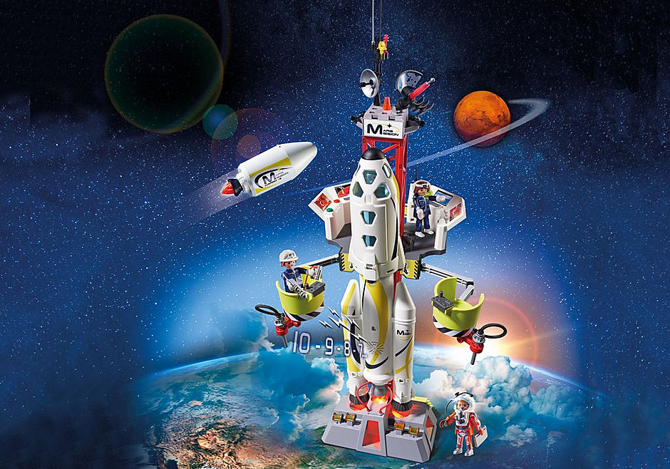 playmobil space 9488 mars mission rocket