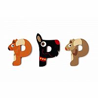 Wood Letter "P"