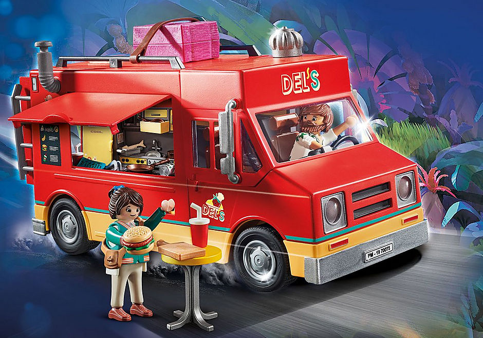 Playmobil the movie del's food truck sales