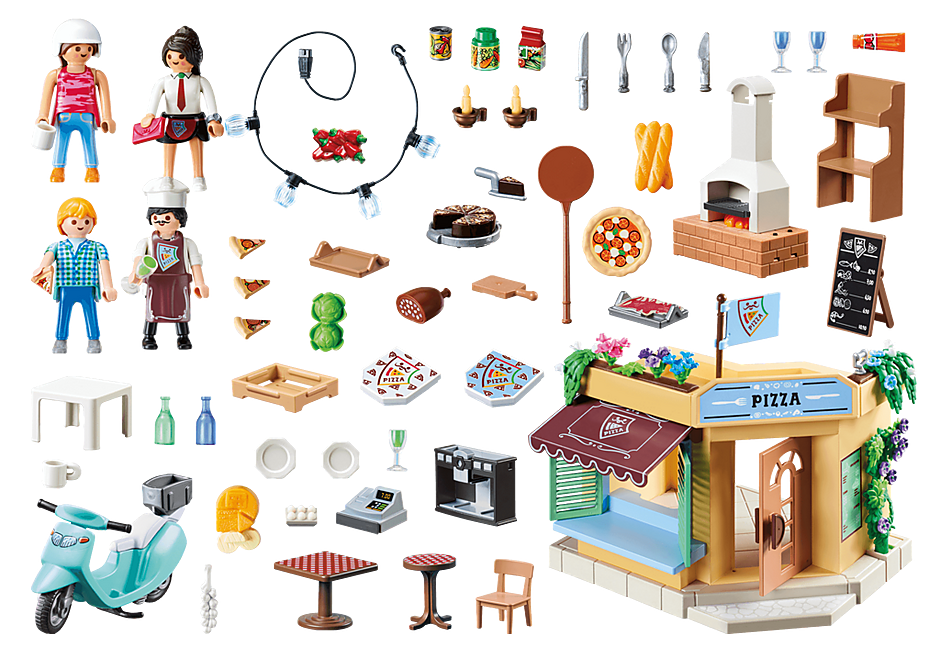 Playmobil Pizzeria Playset – Light-Up Oven, Figures & Accessories For Imaginative Play, Ages 4+ - View #6