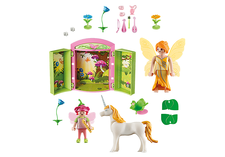 Playmobil fairy garden discount play box
