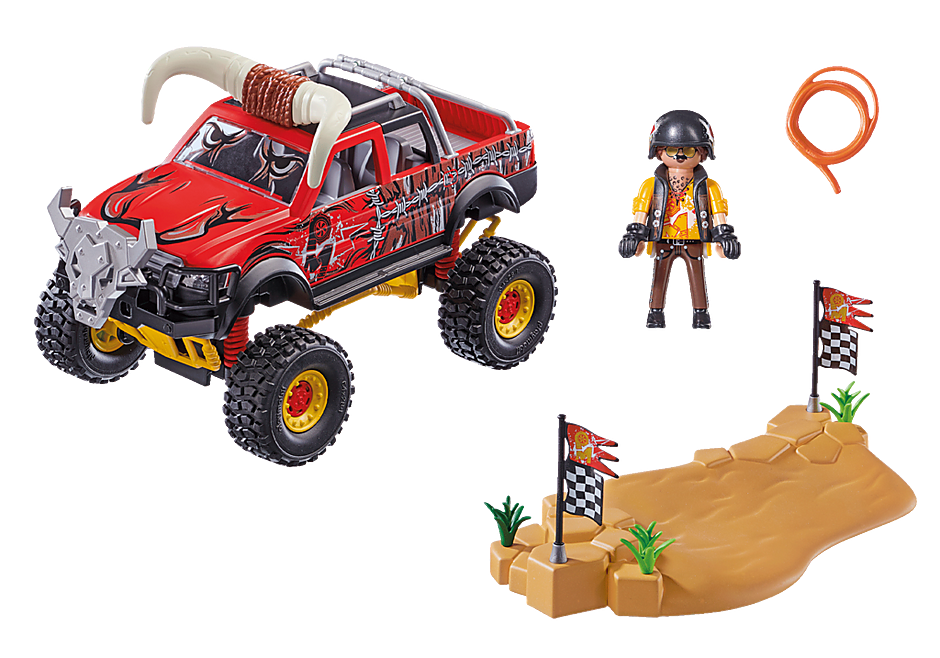 70549 Stunt Show Bull Monster Truck Raff and Friends