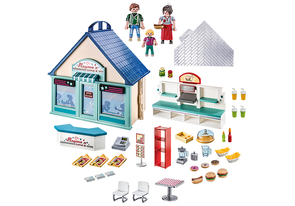 Playmobil fast food shop restaurant
