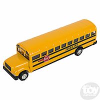 Super School Bus 8.5" - Diecast Pull Back