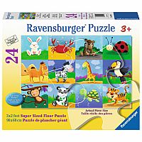 Animal Adventures Floor Puzzle 24pc