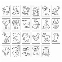 Animals Sticker Coloring Book