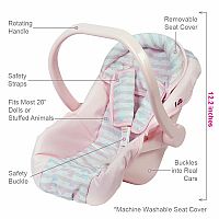 Classic Pastel Pink Car Seat