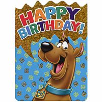 Scooby Doo Die Cut Foil Birthday Card